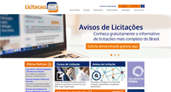 Desktop Screenshot of licitacao.net