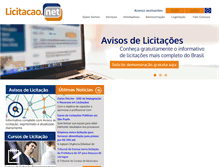 Tablet Screenshot of licitacao.net